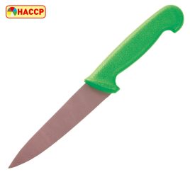 Zöldség kés 11 cm zöld. A méret a pengehosszúságára vonatkozik.